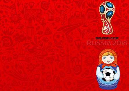 ЧМ 2018: символ, матрёшка и фон